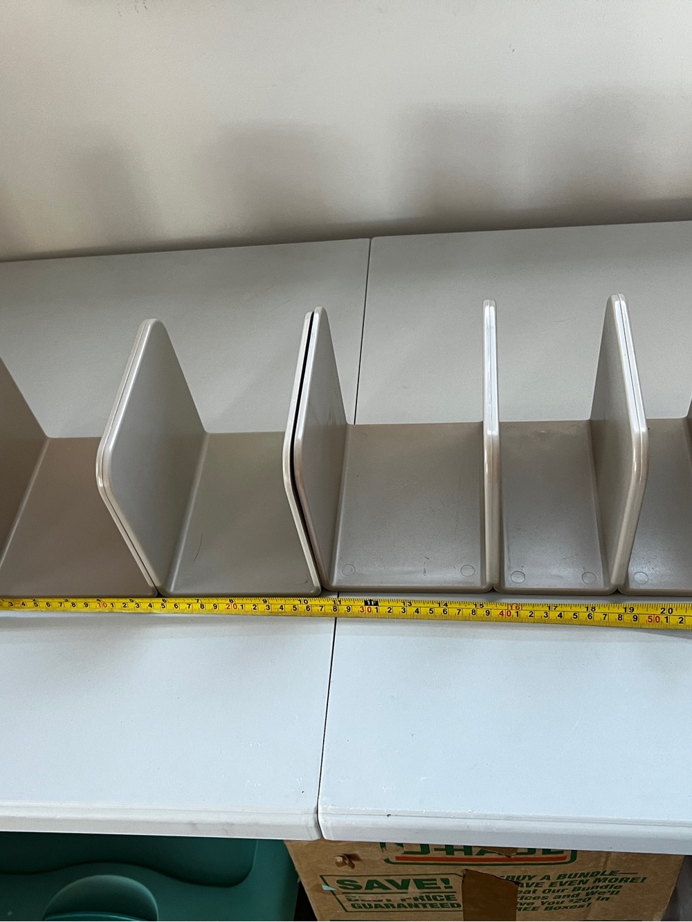 Multi-Slot Kitchen Organizer Rack in Light Gray
